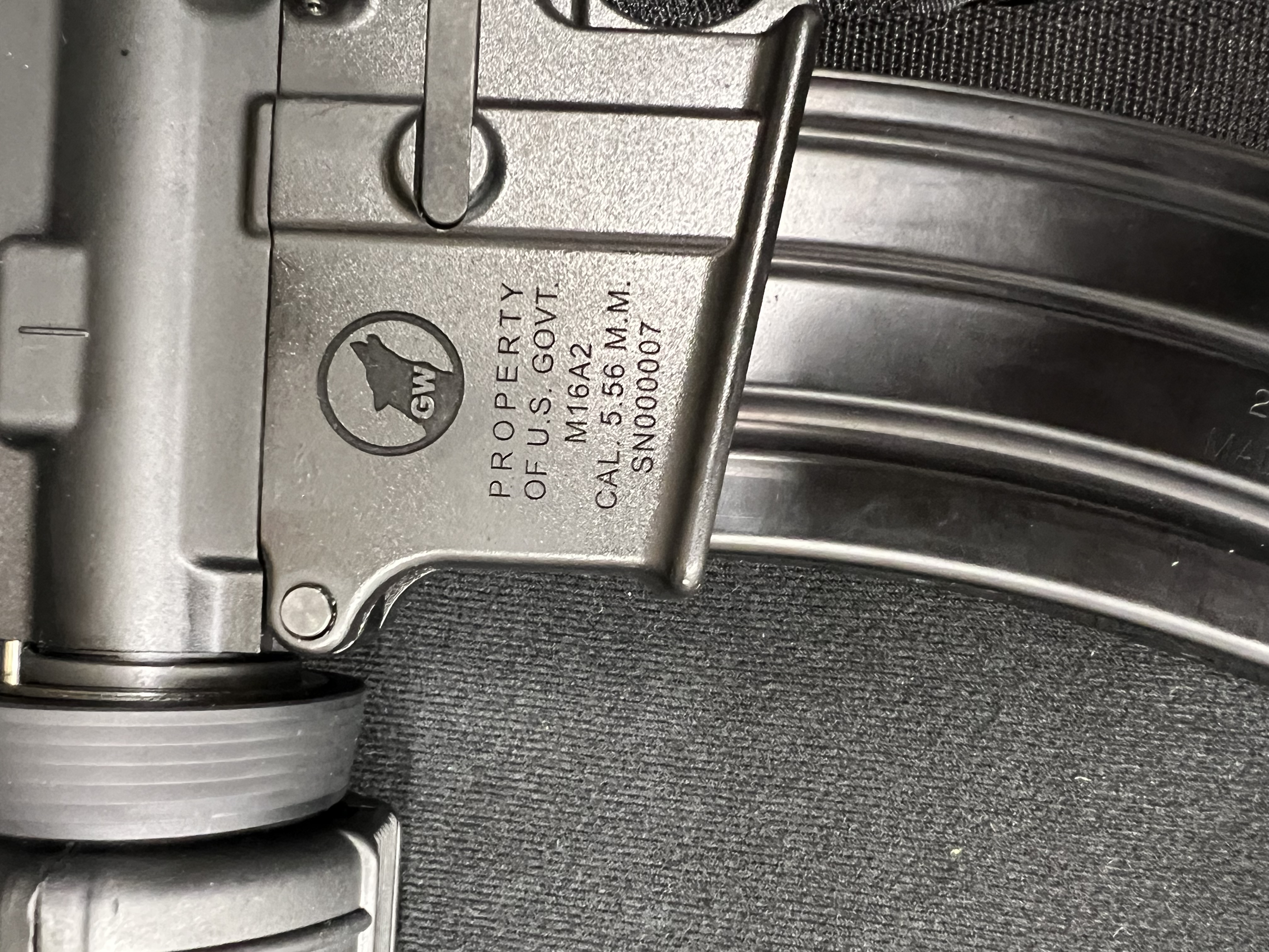 M16A2 — upper receiver detail